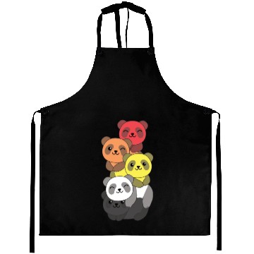 Discover Lithsexual Flag Pride Lgbtq Cute Panda Aprons