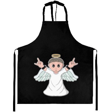 Discover Heavy Music Loving Angel Aprons