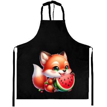 Discover Fox Eating Watermelon Aprons
