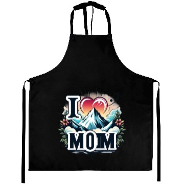 Discover I love you mom happy mothers day 2024 Aprons