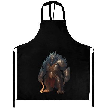 Discover Threatening Ork Warriors In Armor Fantasy Graphics Aprons