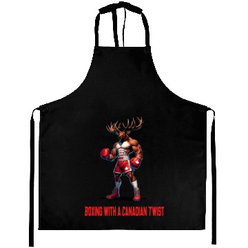 Discover Canada elk box design Aprons