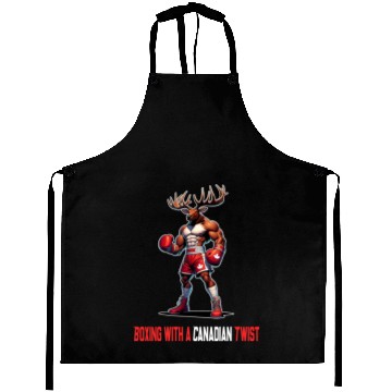 Discover Canada elk box design Aprons