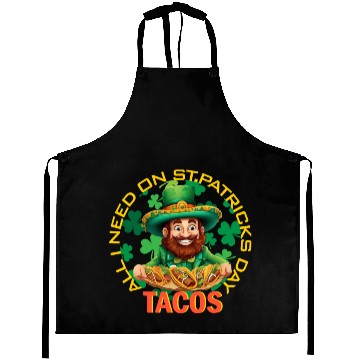 Discover ALL I NEED ONLY TACOS Aprons
