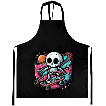 Discover SKELETON SKATEBOARDING ON SPACE Aprons