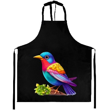 Discover color bird animal Aprons