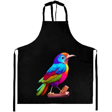 Discover color bird animal Aprons