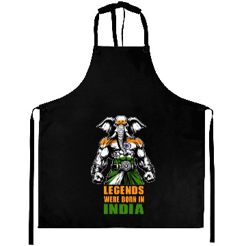 Discover India elephant legends design Aprons