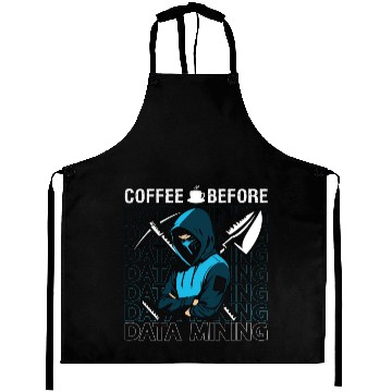 Discover Data Miner Coffee Before Data Science Coffee Lover Aprons