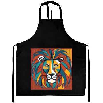 Discover pixel lion Aprons
