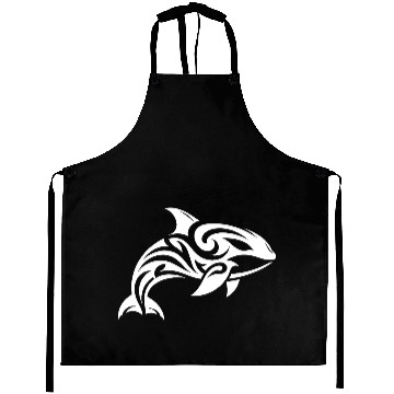 Discover Pretty orca T Tattoo style Aprons