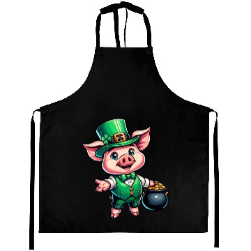 Discover Cute St. Patrick's Piglet Aprons