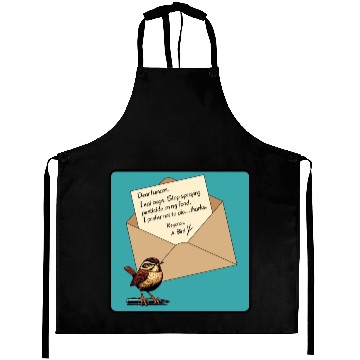 Discover Cute Little Angry Bird Design Aprons