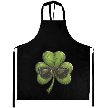Discover Shamrock Clover Sunglasses Saint Patrick's Day Aprons