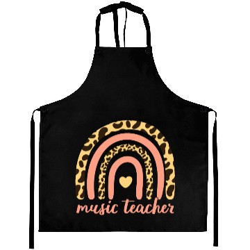 Discover Music Teacher II - Leopard Rainbow Aprons