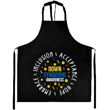 Discover Down Syndrome Awareness Aprons, Embrace Inclusion