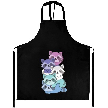 Discover Spectrasexual Flag Pride Lgbtq Cute Raccoon Aprons