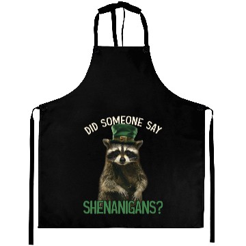 Discover Did Someone Say Shenanigans? Cute Raccoon Aprons