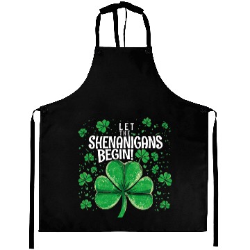Discover Let The Shenanigans Begin! Raccoon Saint Patrick Aprons