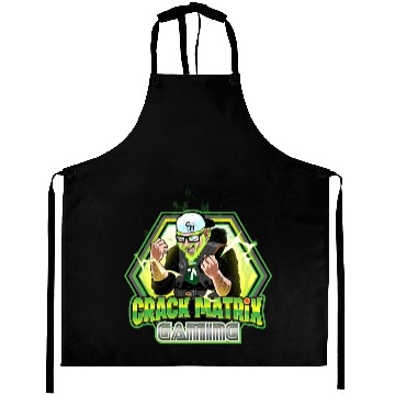 Discover Crack Matrix Broly-Green Rage Quit Aprons