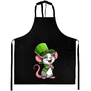 Discover St. Patrick's Cute Rat Aprons