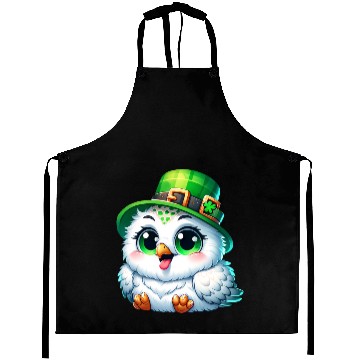 Discover St. Patrick's Cute Snowy Owl Aprons