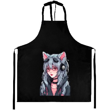 Discover Women Wolf Hacker Aprons
