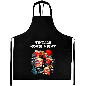 Discover Popcorn Vintage Movie Night Aprons