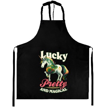 Discover Irish Unicorn St Patricks Lucky And Magical Aprons