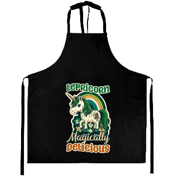 Discover Irish Unicorn St Patricks Lepricorn Delicious Aprons