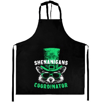 Discover Shenanigans Coordinator Cute Raccoon Funny Aprons