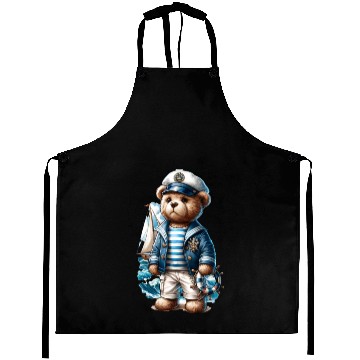 Discover Adventurous Teddy Bear Sailing Aprons