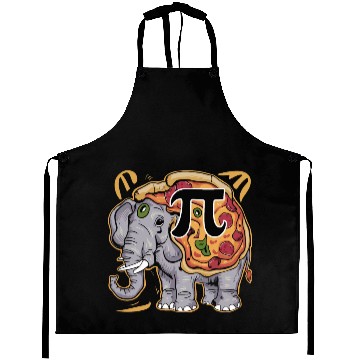 Discover Jumbo Elephant Pizza Pi Day Food Aprons