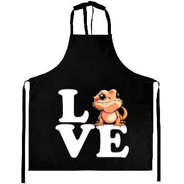 Discover I love bearded dragon, reptile bearded Aprons