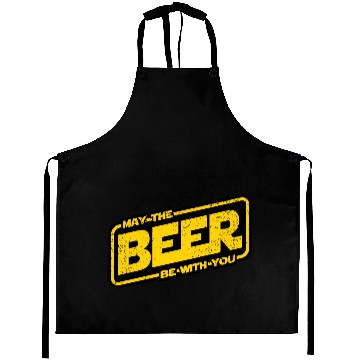 Discover MAY THE BEER BE WITH YOU Aprons