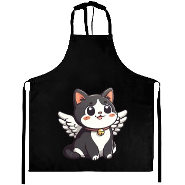 Discover Kawaii Cat Angel Aprons