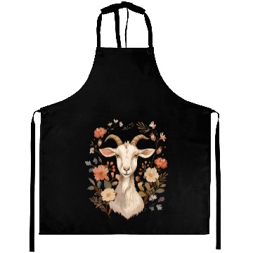 Discover Goat Flowers Farmer Gift Aprons