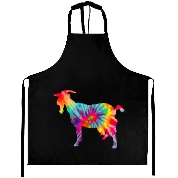 Discover Goat Tie Dye Farmer Gift Aprons