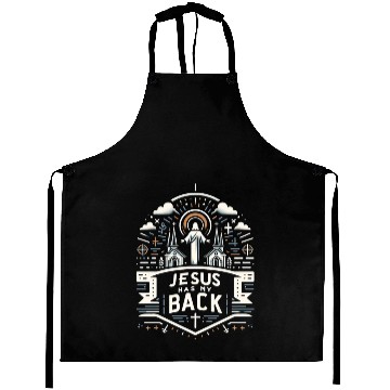 Discover Jesus Has My Back 28 Aprons