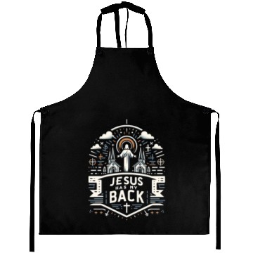 Discover Jesus Has My Back 28 Aprons
