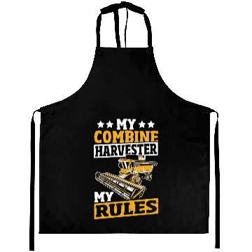 Discover Harvester Driving Threshing Farming Combine Aprons