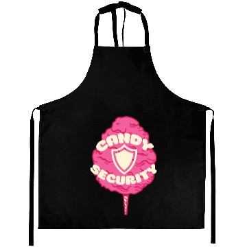 Discover Candy Security Kids Parents Matching Birthday Aprons