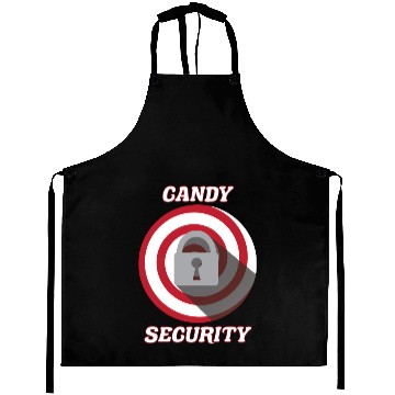 Discover Candy Security Kids Parents Matching Birthday Aprons