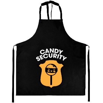 Discover Candy Security Kids Parents Matching Birthday Aprons