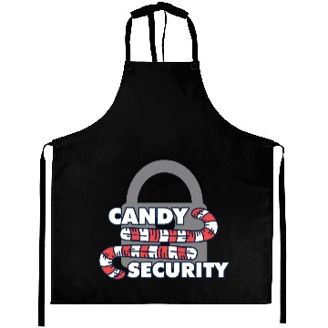 Discover Candy Security Mom Dad Matching Birthday Costume Aprons