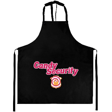 Discover Candy Security Kids Parents Matching Birthday Aprons