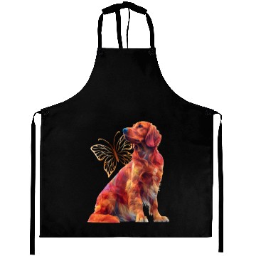 Discover Irish setter Butterfly Aprons