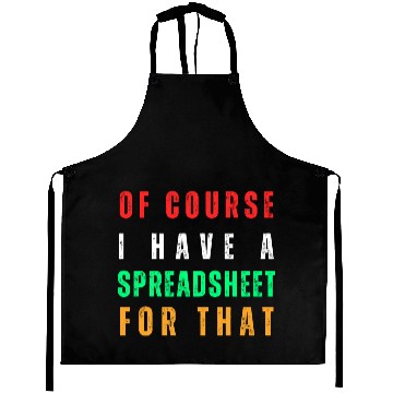Discover Of course I have a spreadsheet for that Aprons