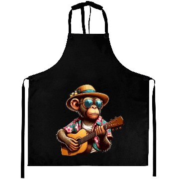 Discover Aloha Monkey Tunes Aprons