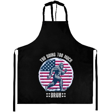 Discover Bigfoot USA Flag Aprons
